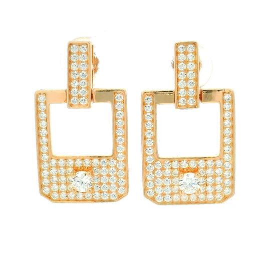 Two Tone Pave Drops