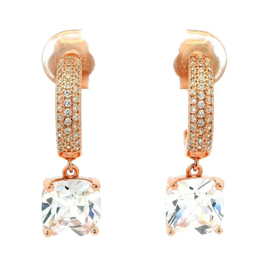 Classic Cushion Drop Earrings