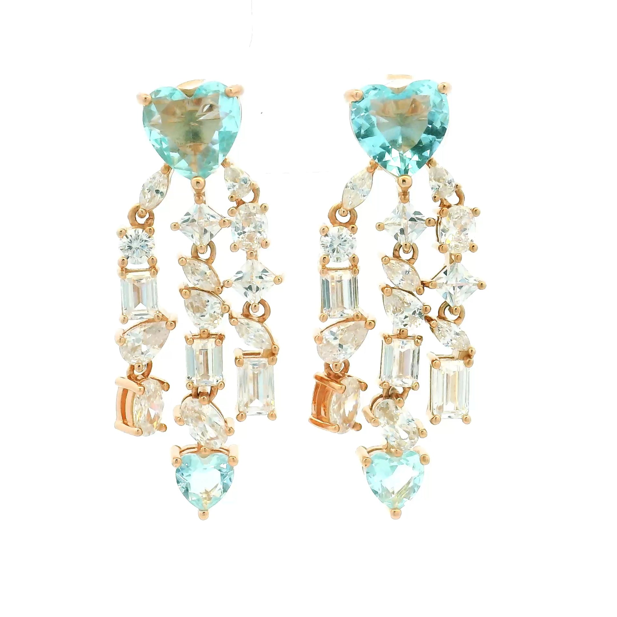 sparkling-aqua-heart-dangle-earrings