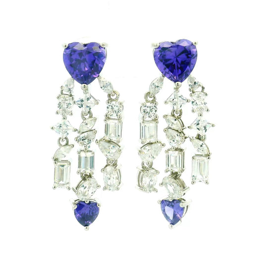 Purple Heart Waterfall Dangles
