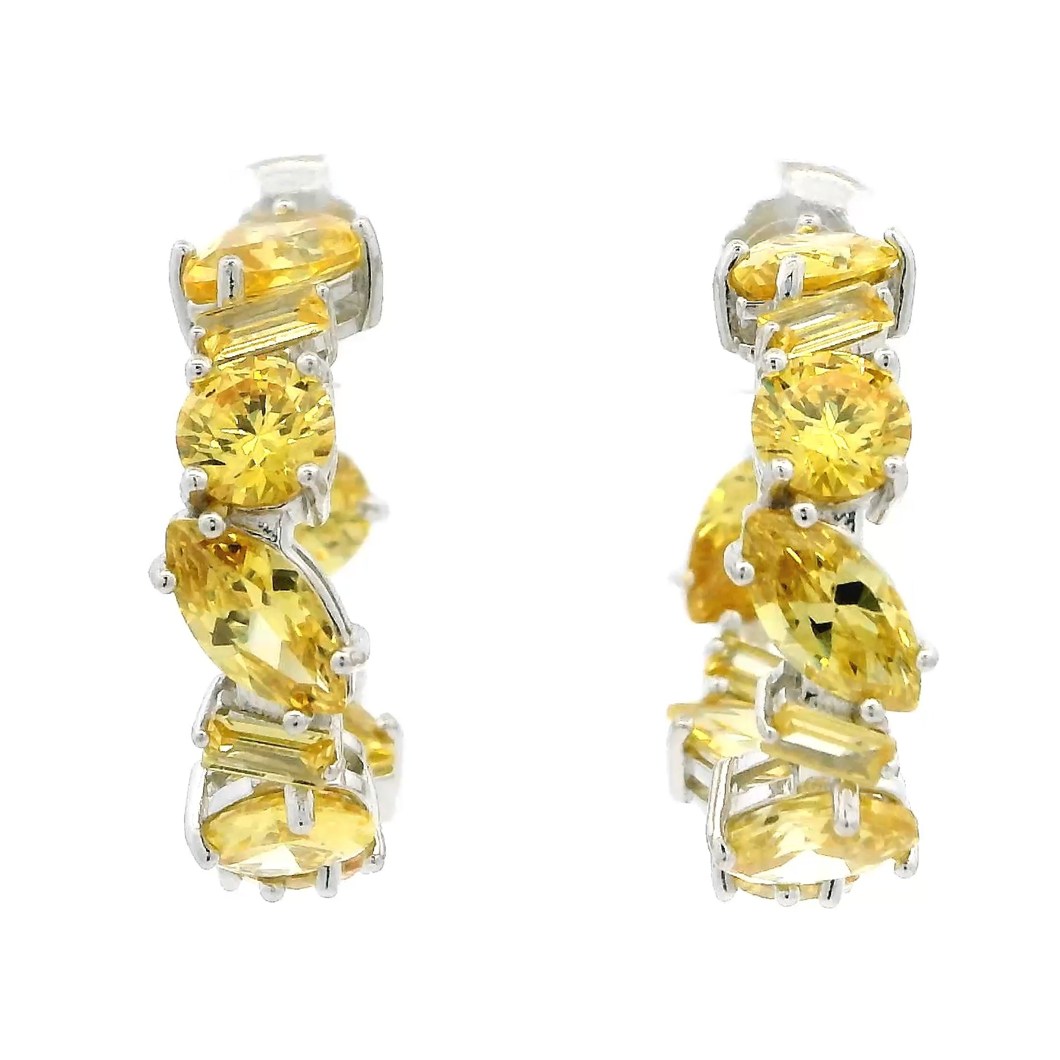 exquisite-yellow-gemstone-hoops