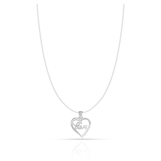 In Love Silver Heart Pendant