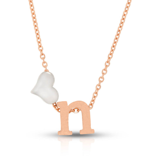 Sterling Silver "N" Initial Necklace