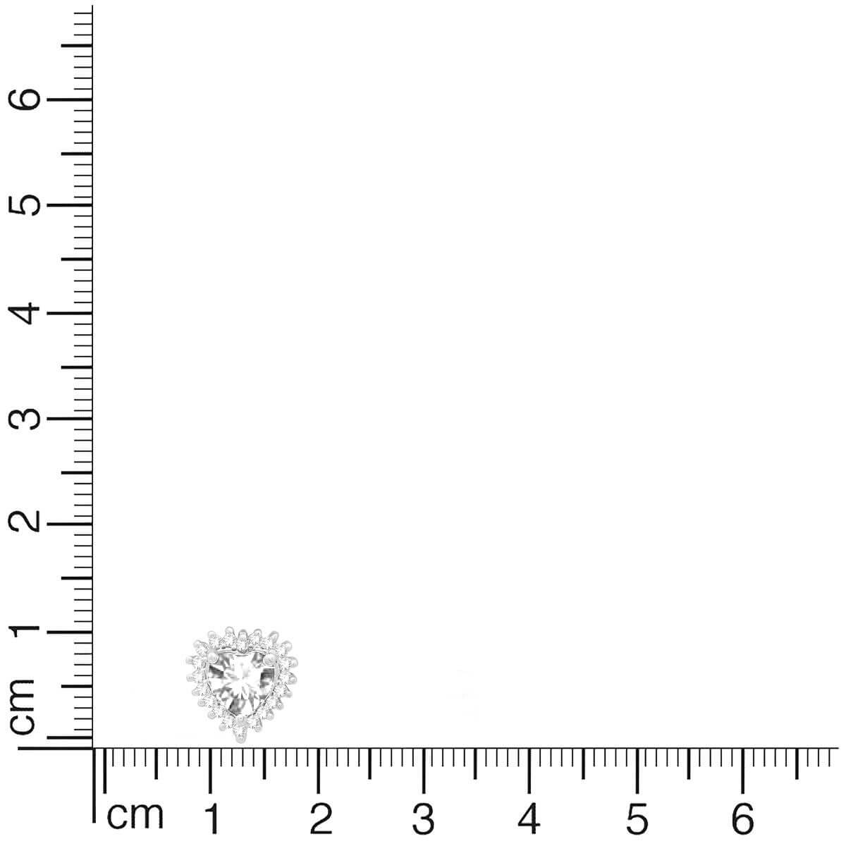 Silver Solitaire Heart Pendant Set