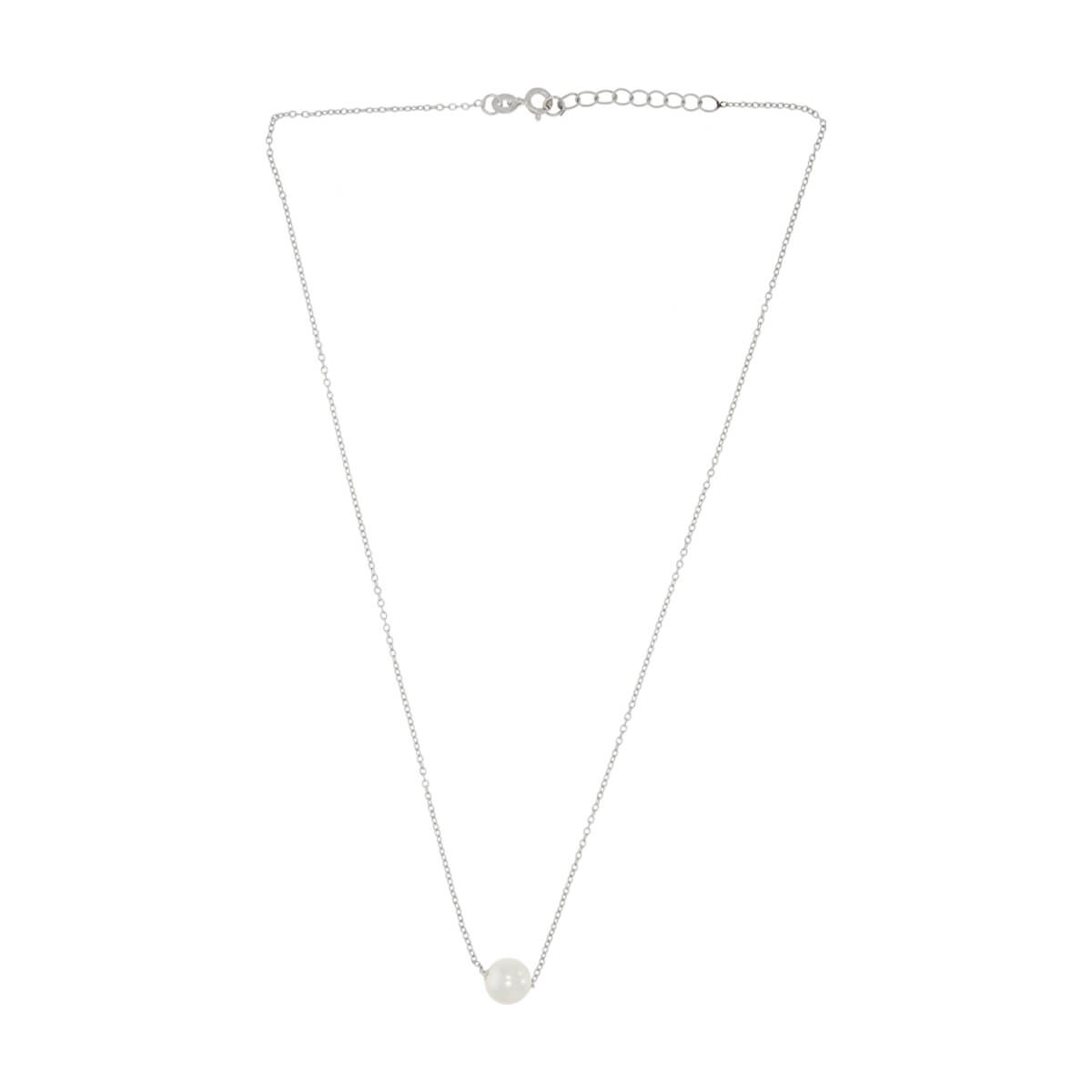 925 Silver A Pearl of Love Necklace