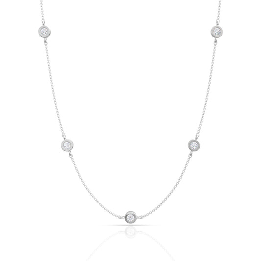 Blissful Charm Silver Necklace