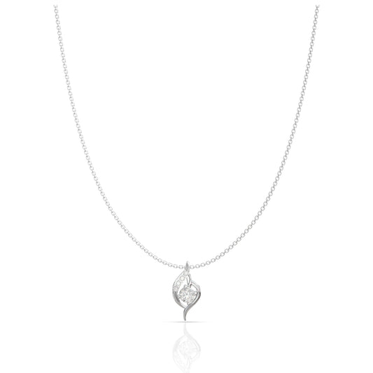 Elegant Crystal Teardrop Chain Pendant