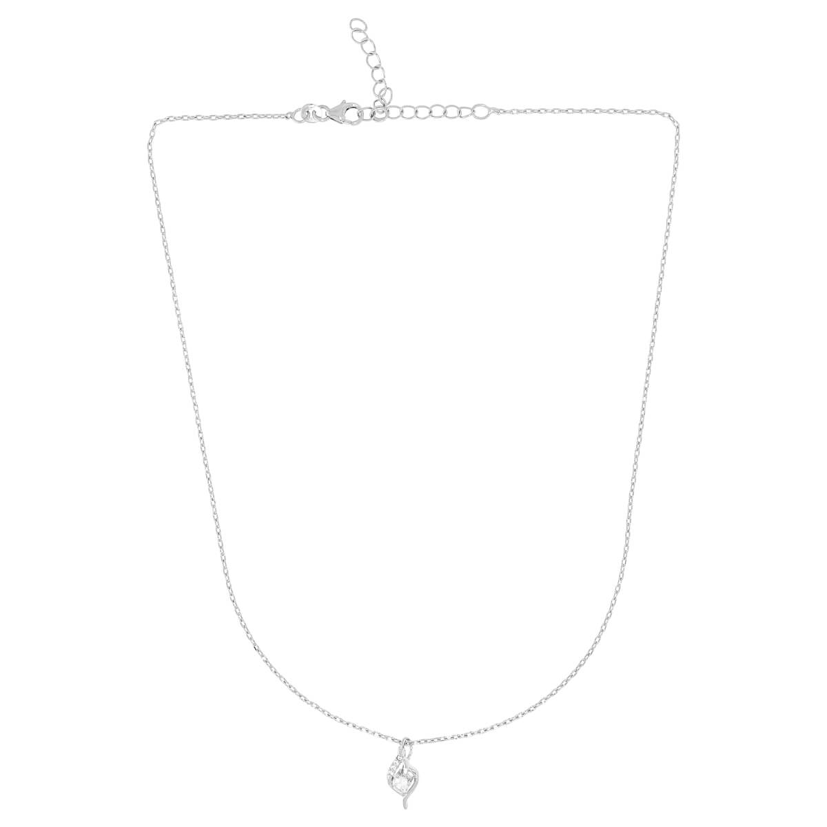 Elegant Crystal Teardrop Chain Pendant