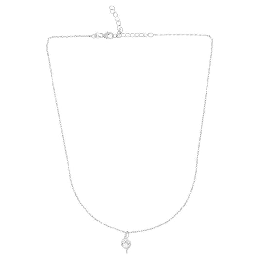 Elegant Crystal Teardrop Chain Pendant