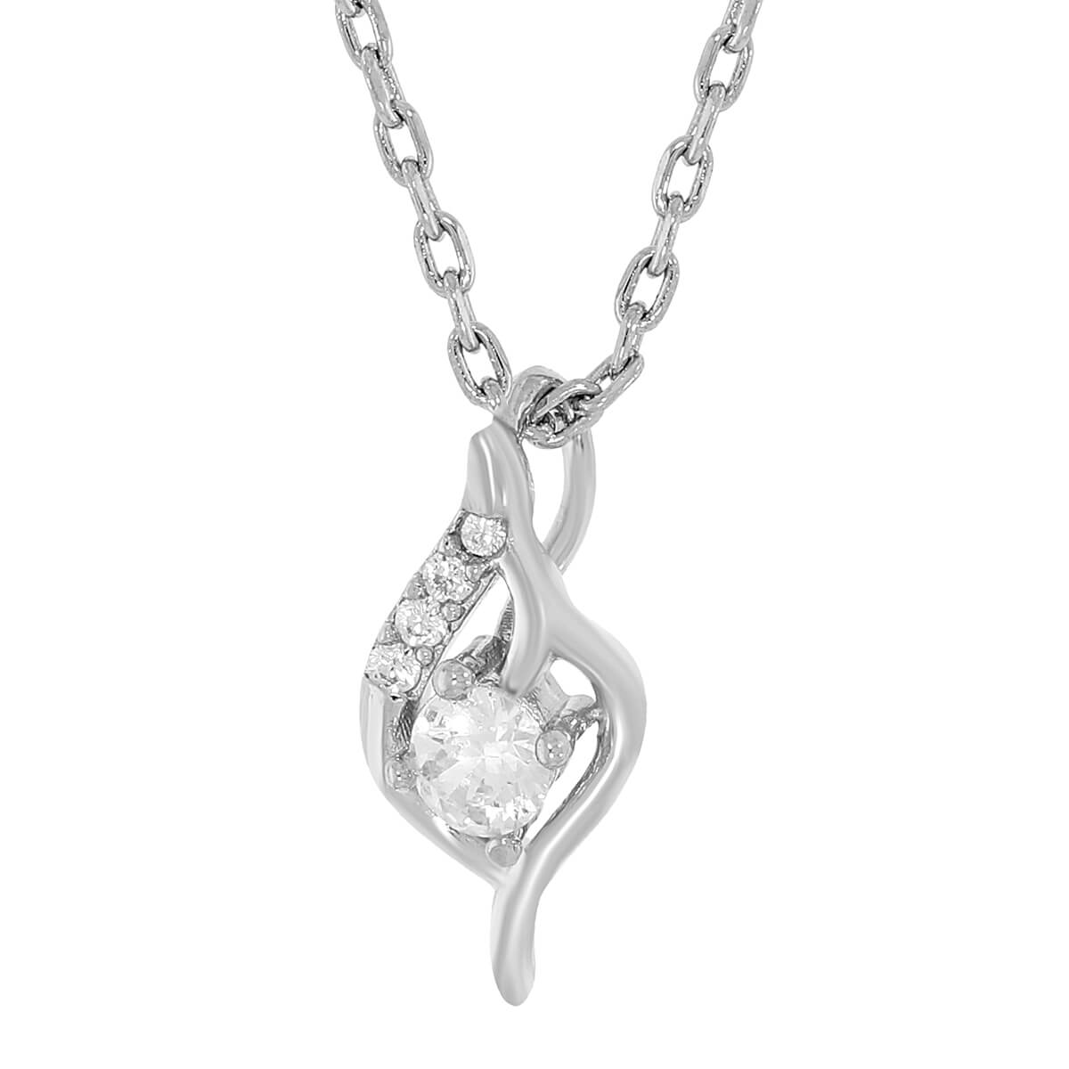 Elegant Crystal Teardrop Chain Pendant