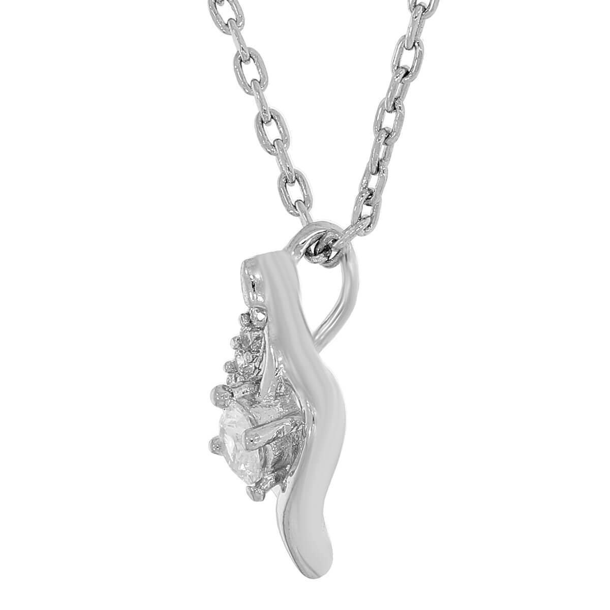 Elegant Crystal Teardrop Chain Pendant