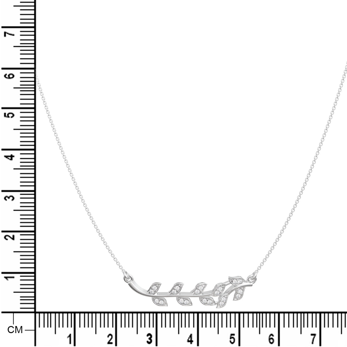 Silver Leaf Pendant with Chain