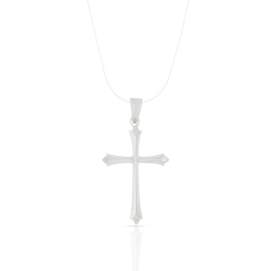 Men's Silver Cross Locket