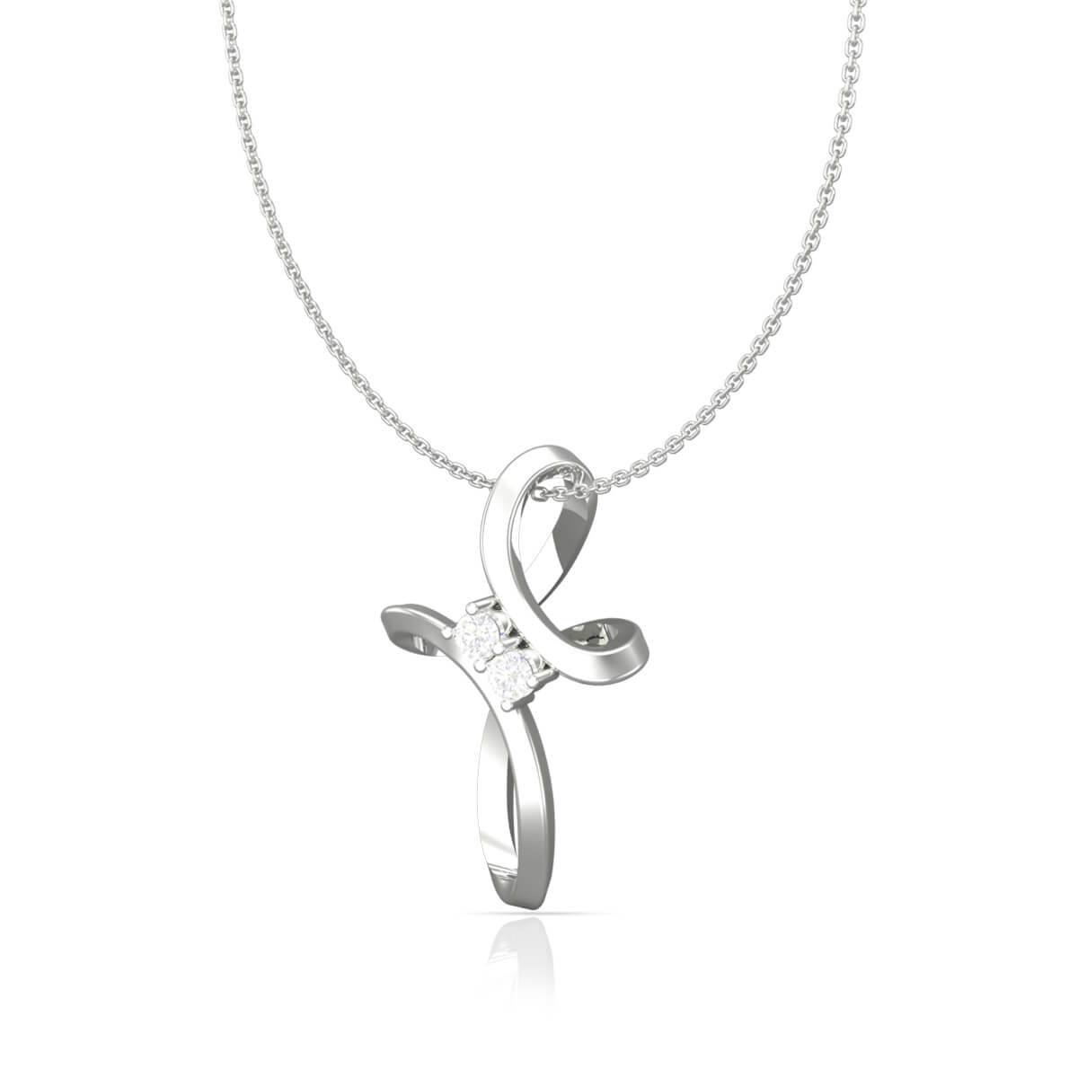 Men's Stylish Silver Cross Locket