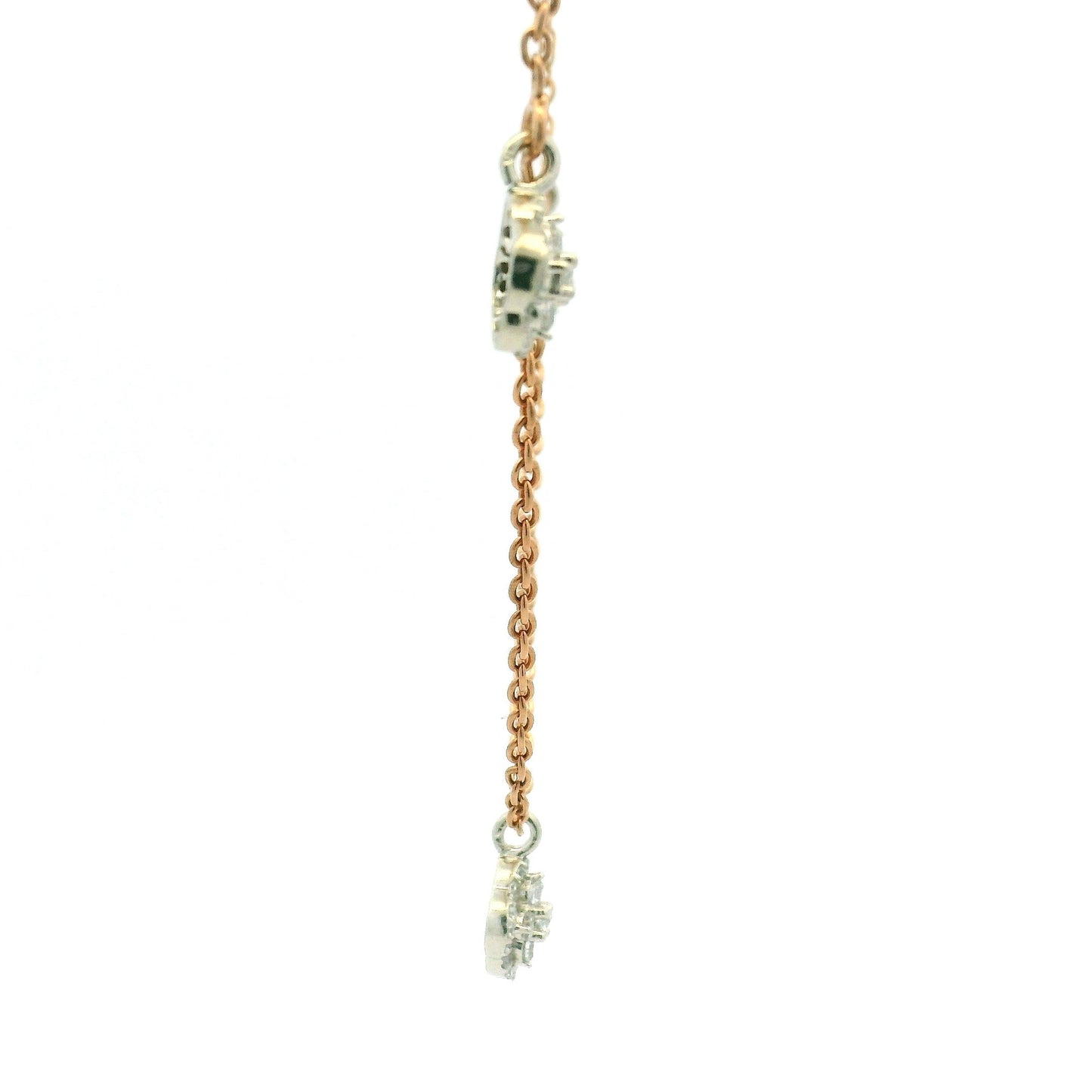 Sparkling Crystal Floral Pendant