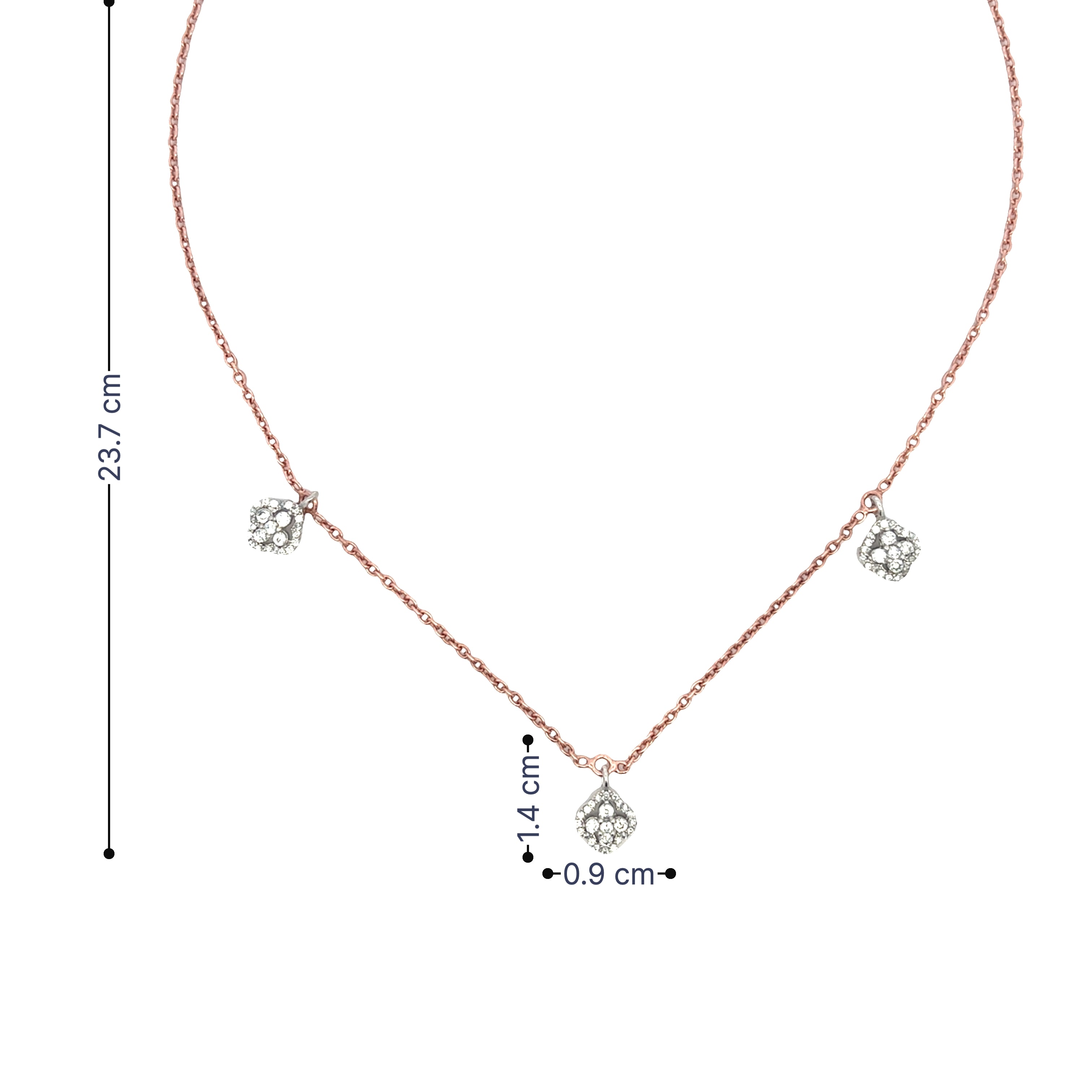 Sparkling Crystal Floral Pendant