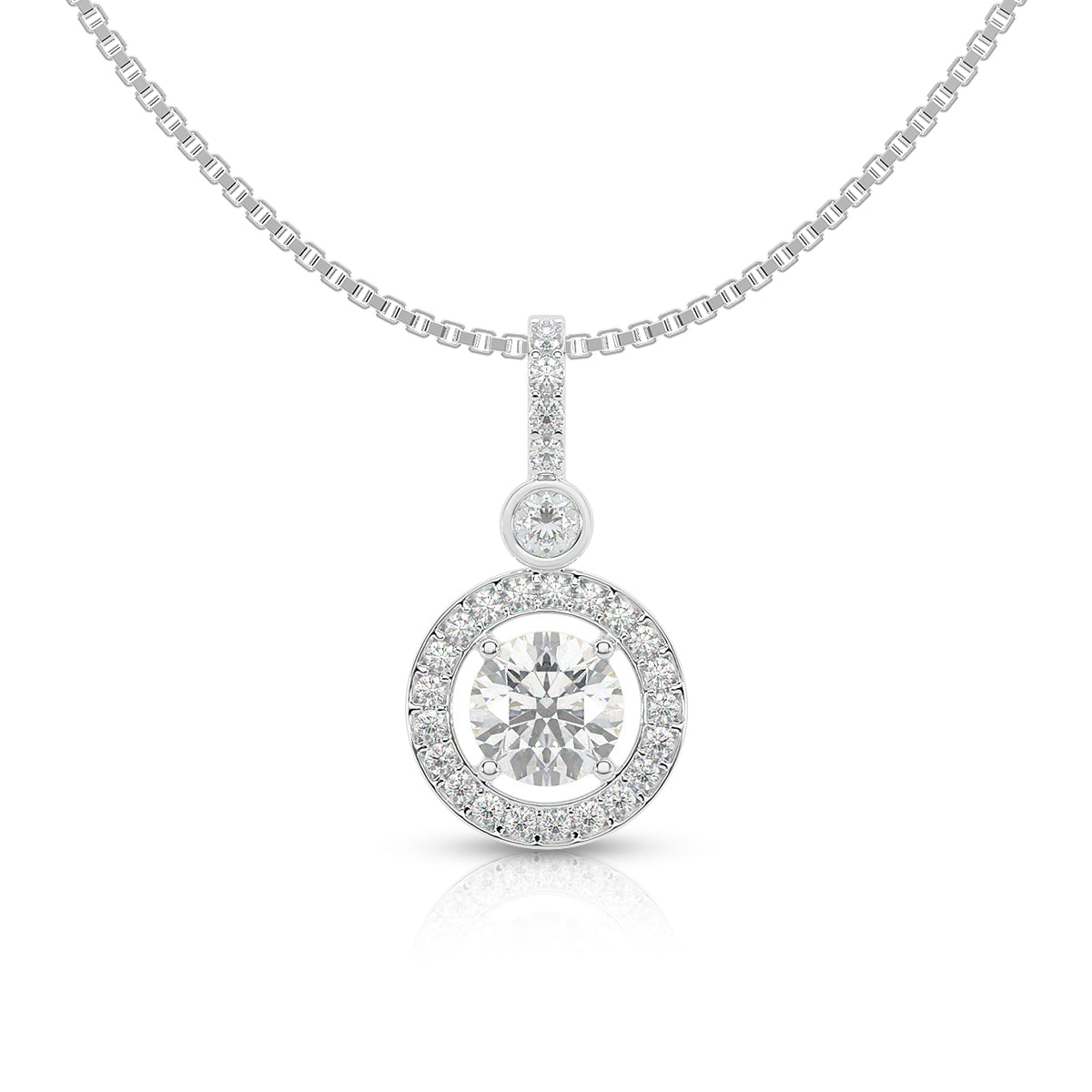 Eternal Sparkle Halo Pendant