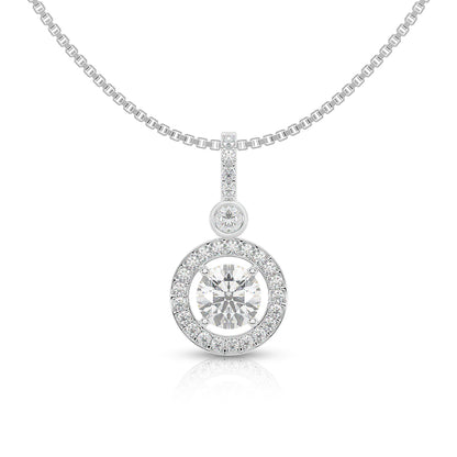 Eternal Sparkle Halo Pendant