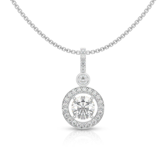 Eternal Sparkle Halo Pendant