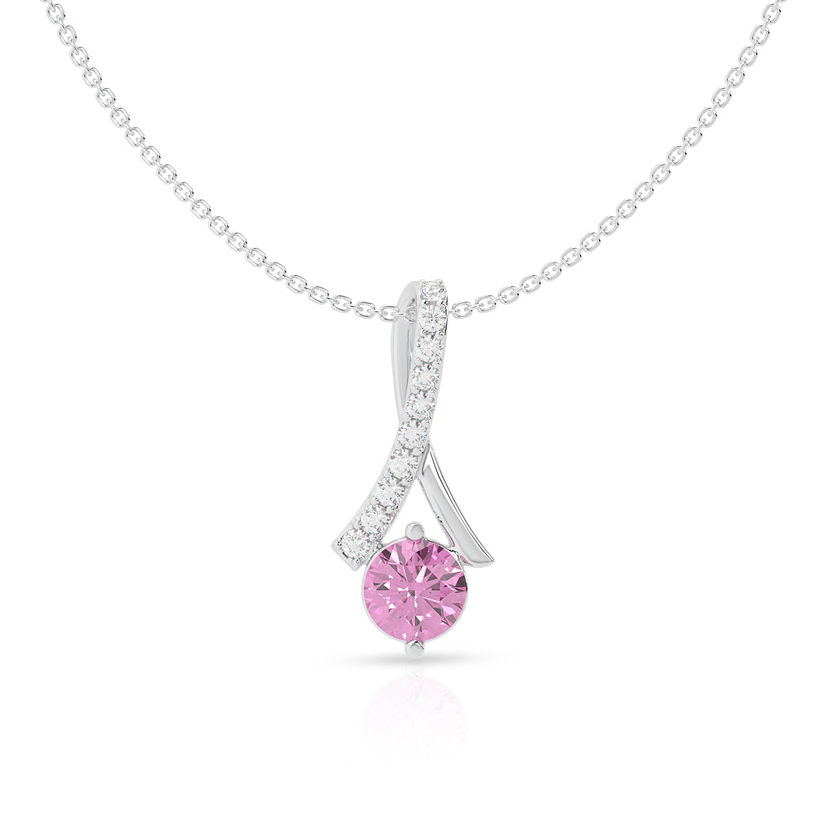 silver-ribbon-pendant-with-pink-round-gemstone