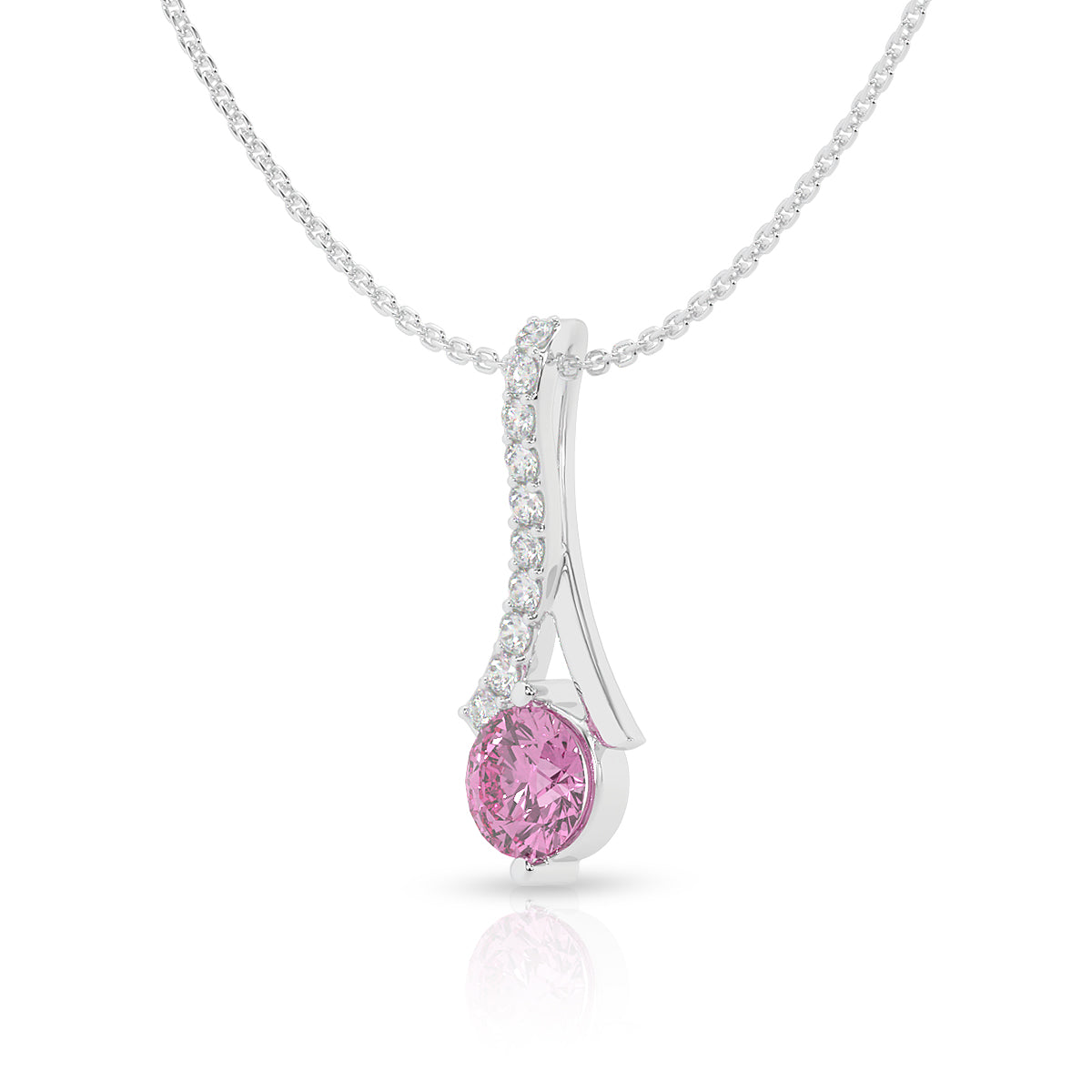 silver-ribbon-pendant-with-pink-round-gemstone
