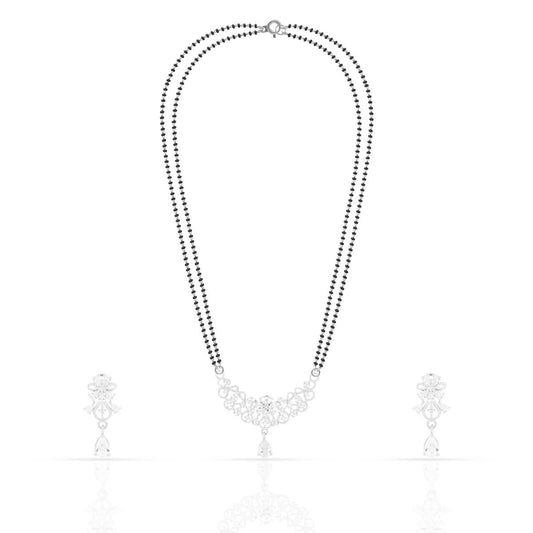 Silver Alluring Mangalsutra Set
