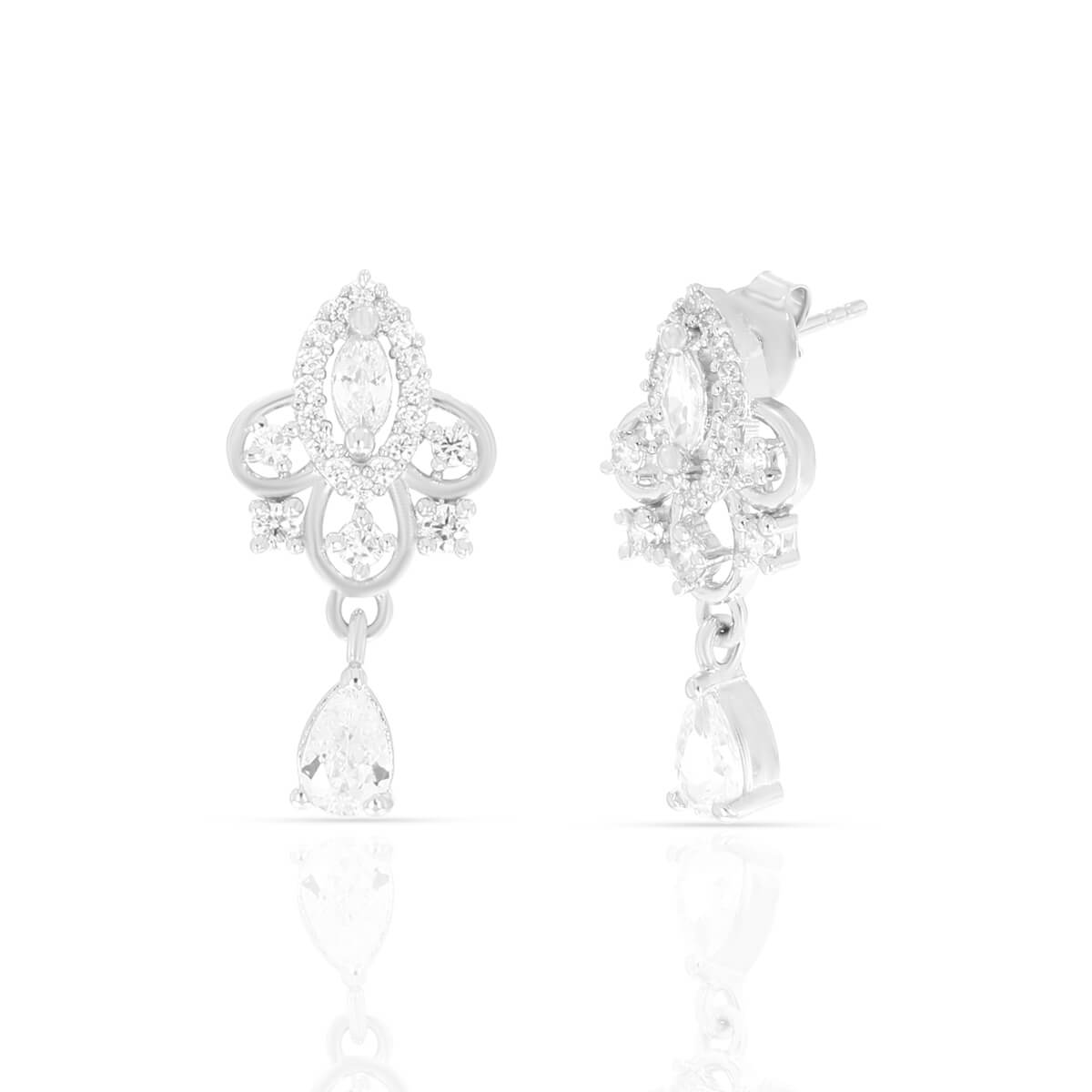 Silver Zircon Enticing Mangalsutra Set