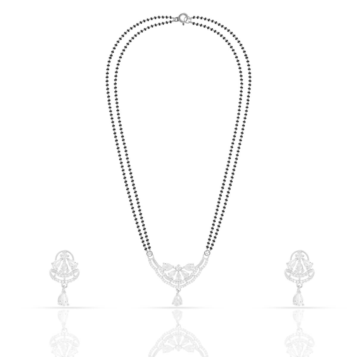 Everlasting Vows Silver Mangalsutra Set