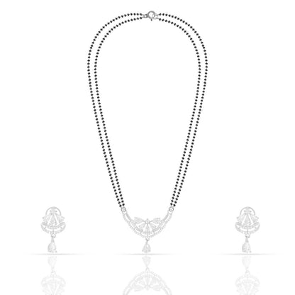 Everlasting Vows Silver Mangalsutra Set