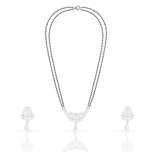 Everlasting Vows Silver Mangalsutra Set