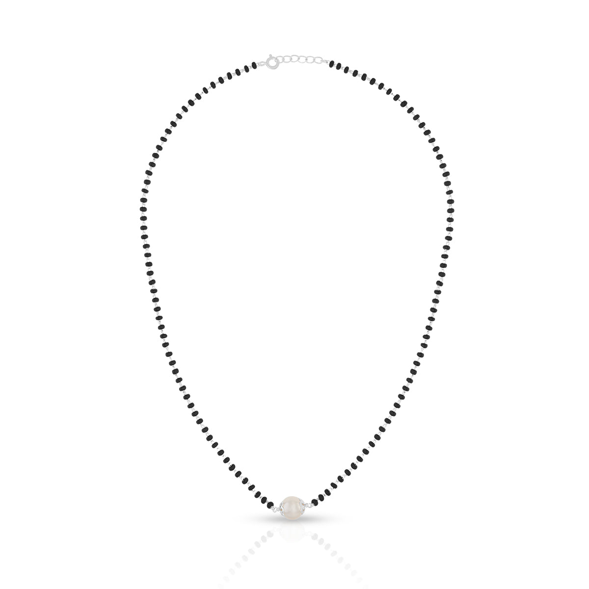 Classic Single Charm Black Bead Mangalsutra