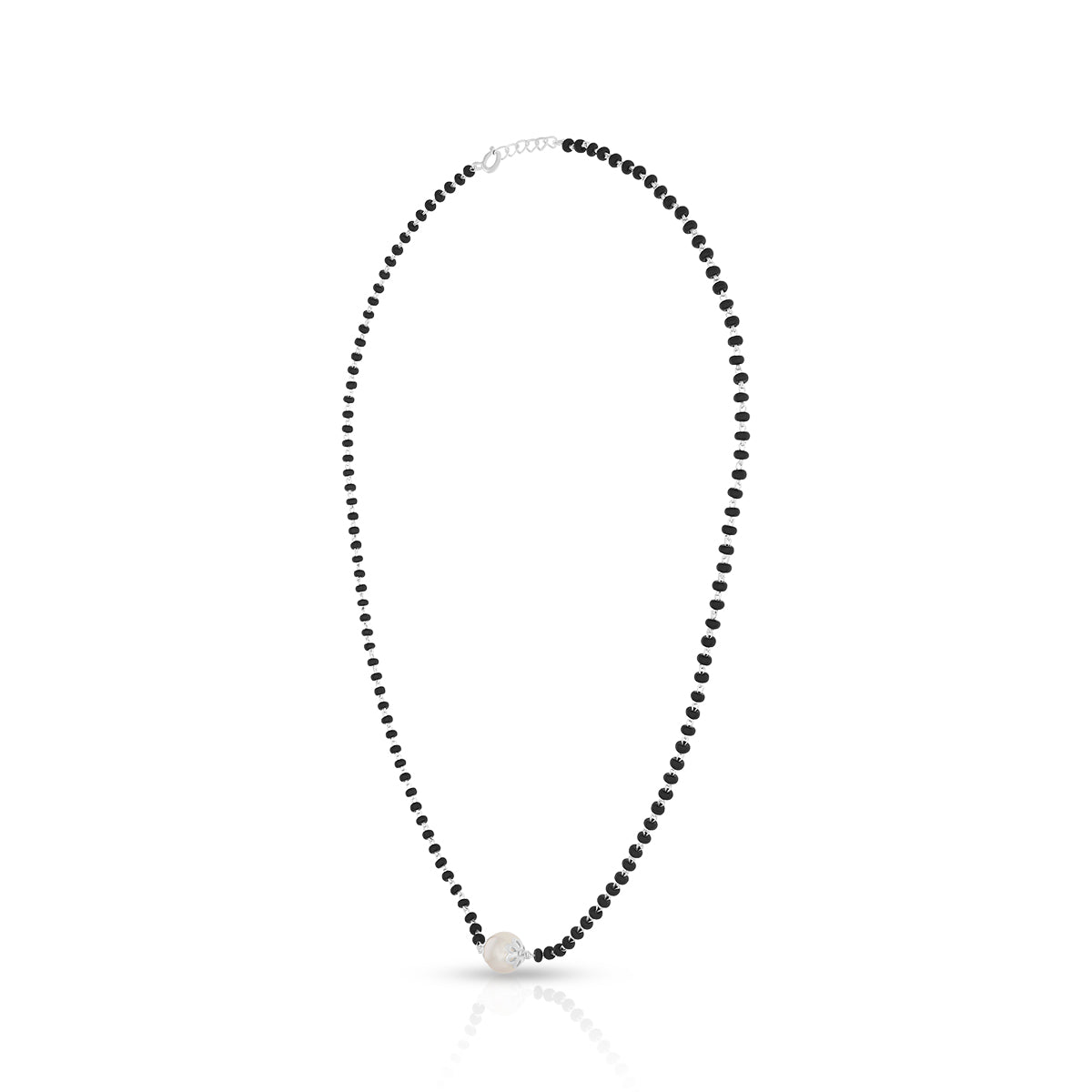 Classic Single Charm Black Bead Mangalsutra