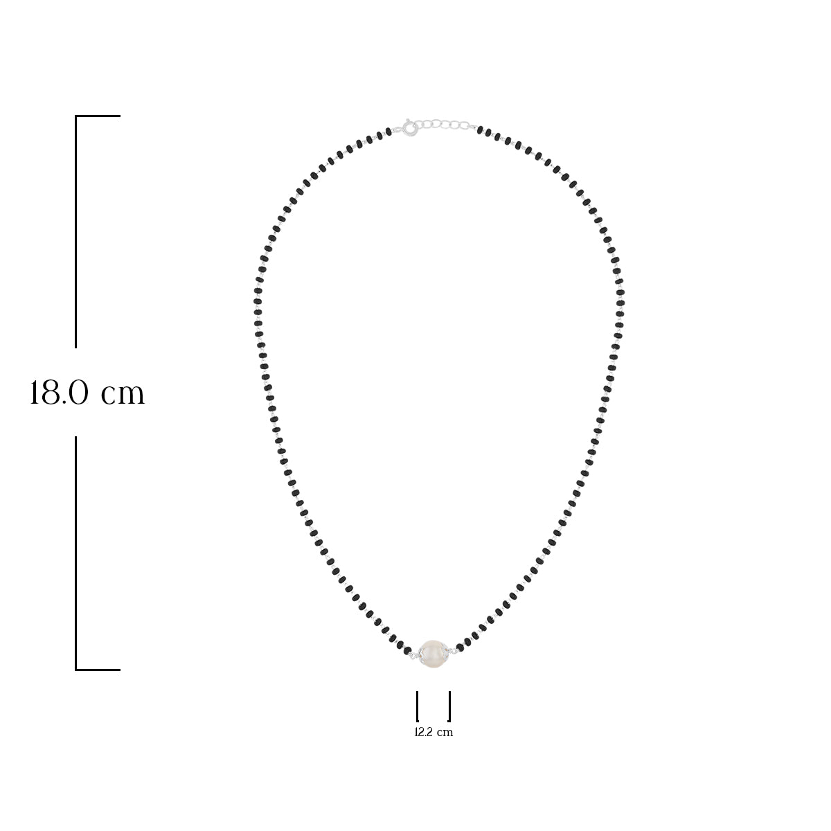 Classic Single Charm Black Bead Mangalsutra