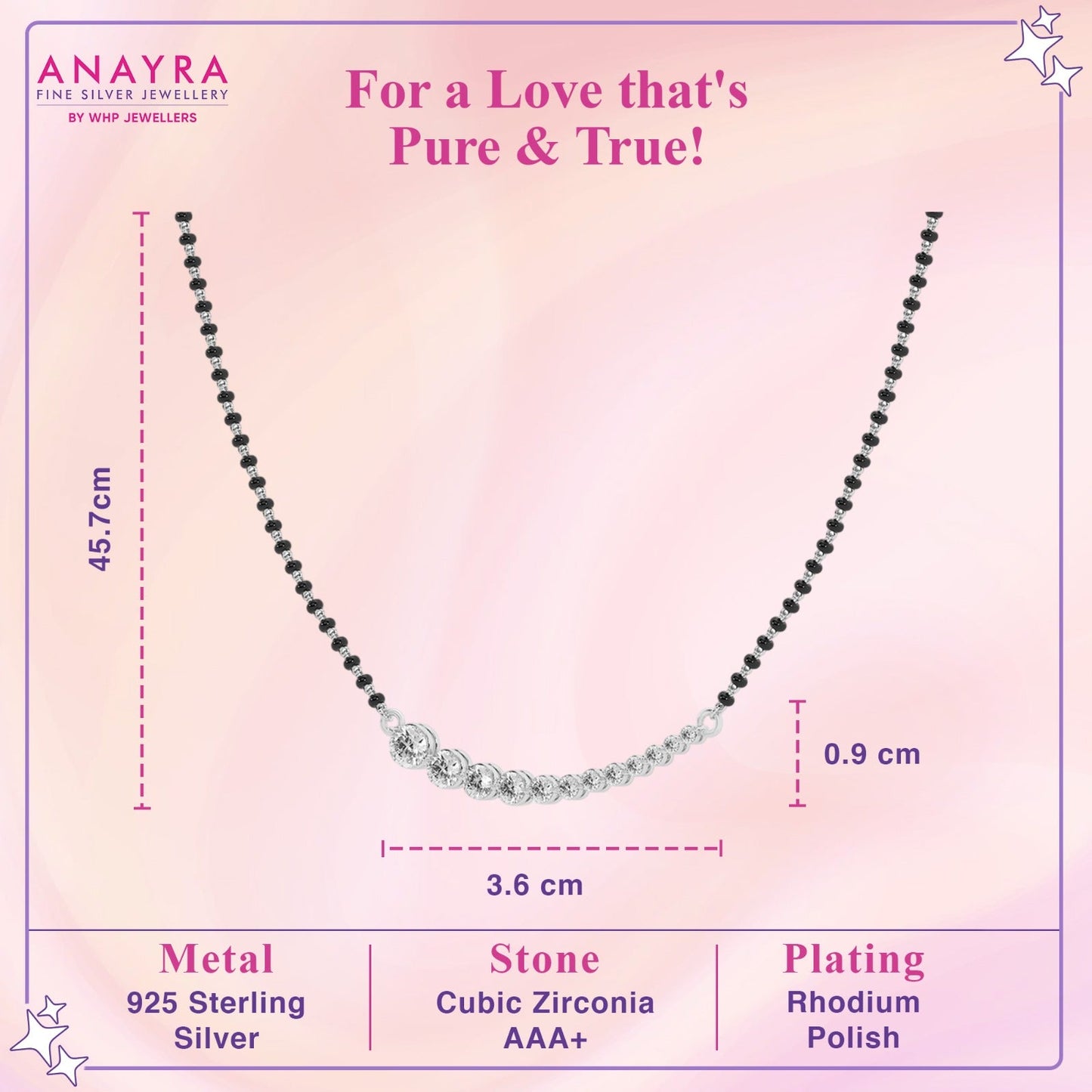 Radiant Curve Diamond Mangalsutra