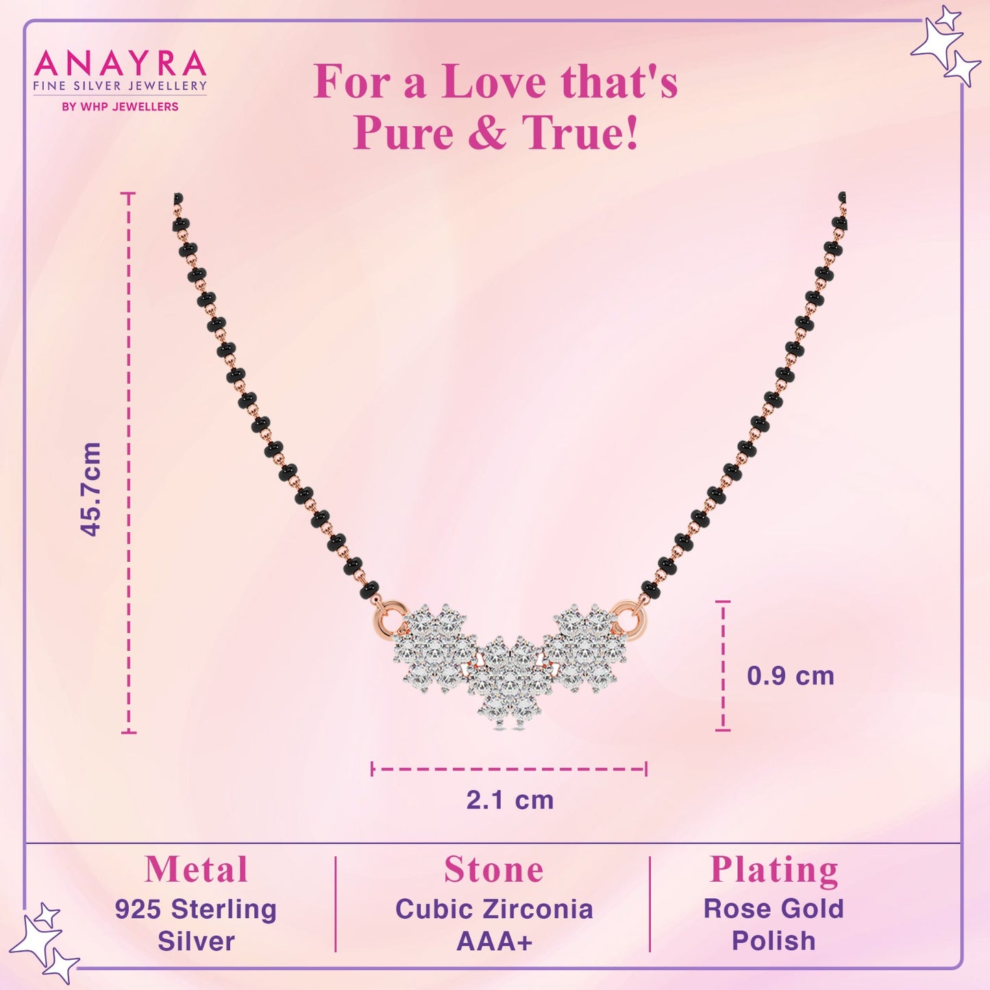 Floral Cluster Diamond Mangalsutra