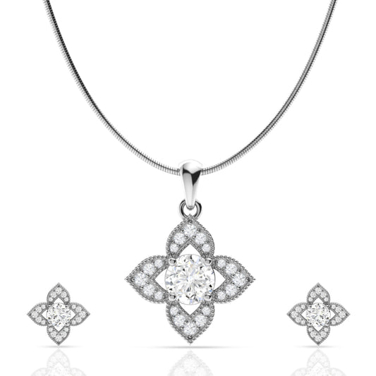 Silver Reverie Pendant Set