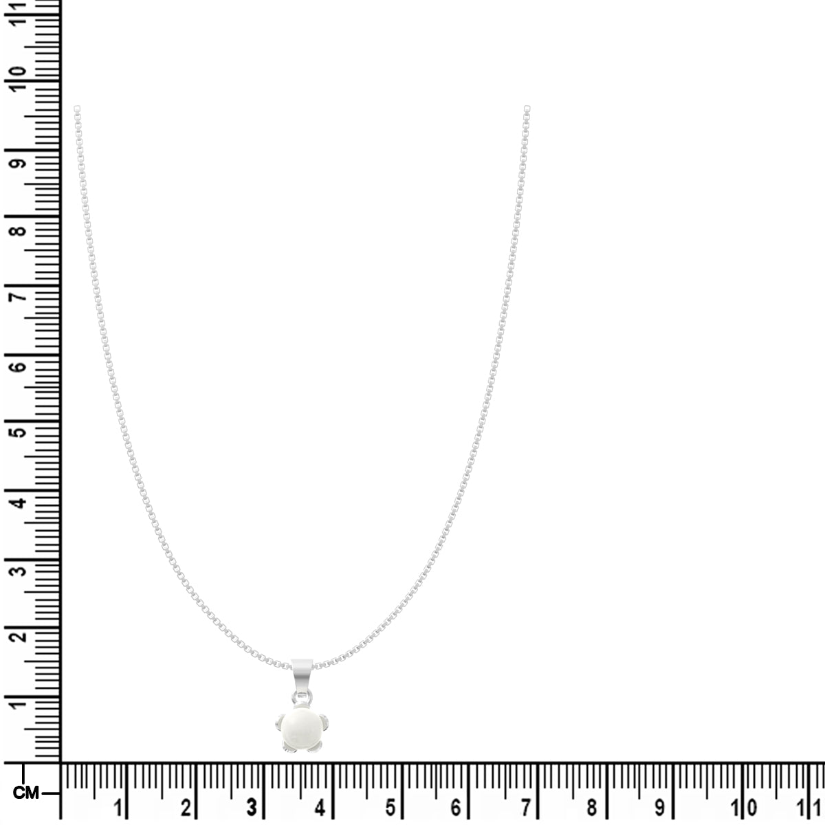 Classic White Pearl Silver Pendant