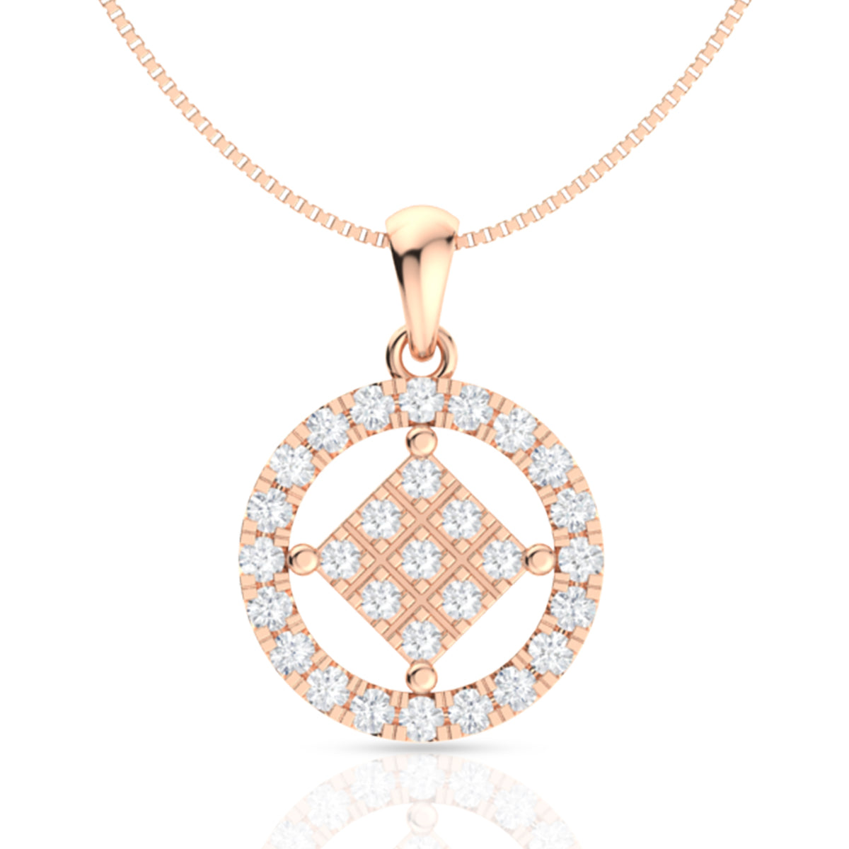 Evergreen Diamond Pendant Set In Silver