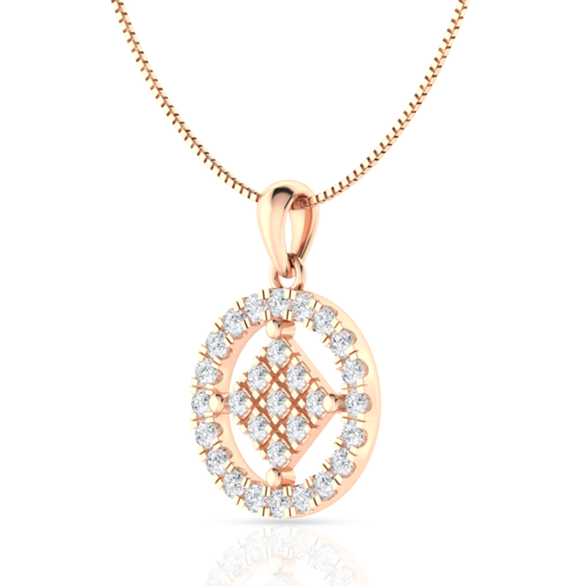 Evergreen Diamond Pendant Set In Silver