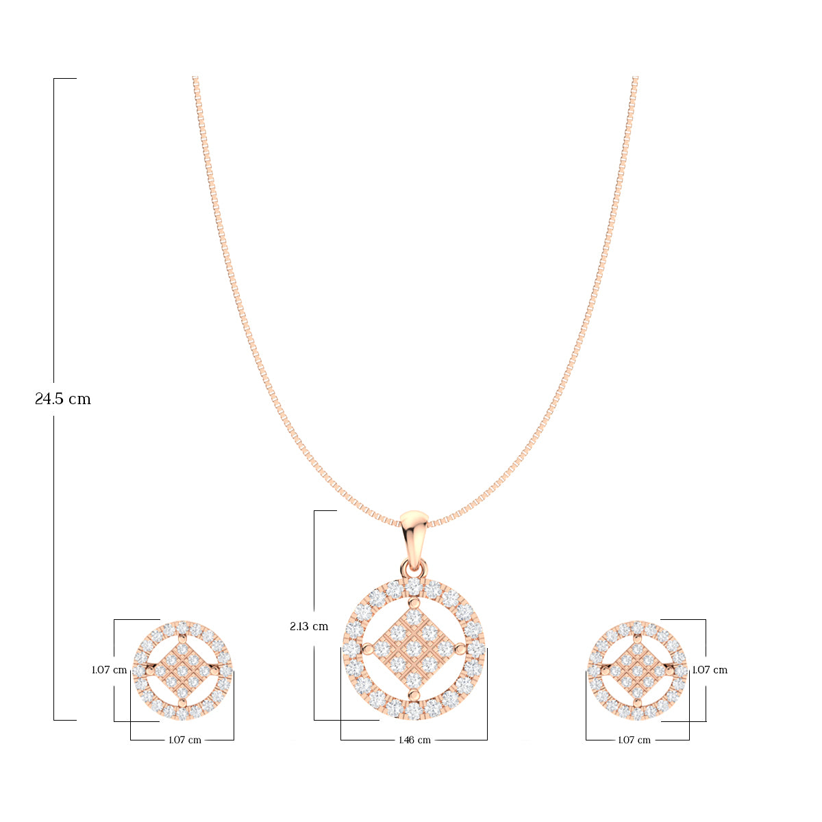 Evergreen Diamond Pendant Set In Silver