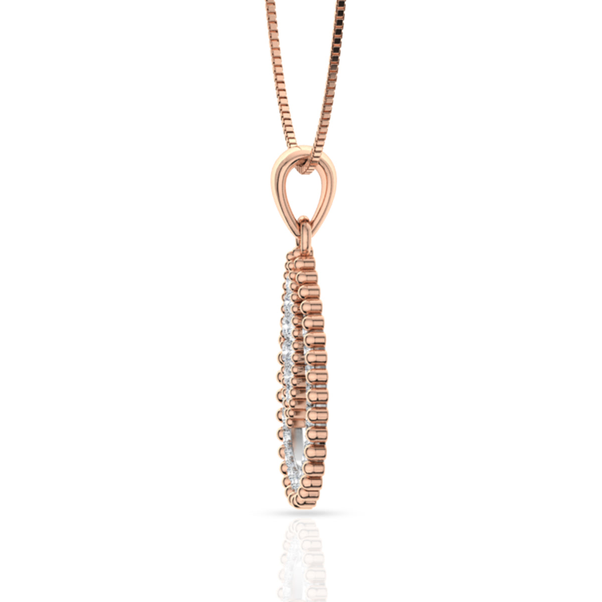 Opuntia Bloom Silver Pendant Set with Link Chain