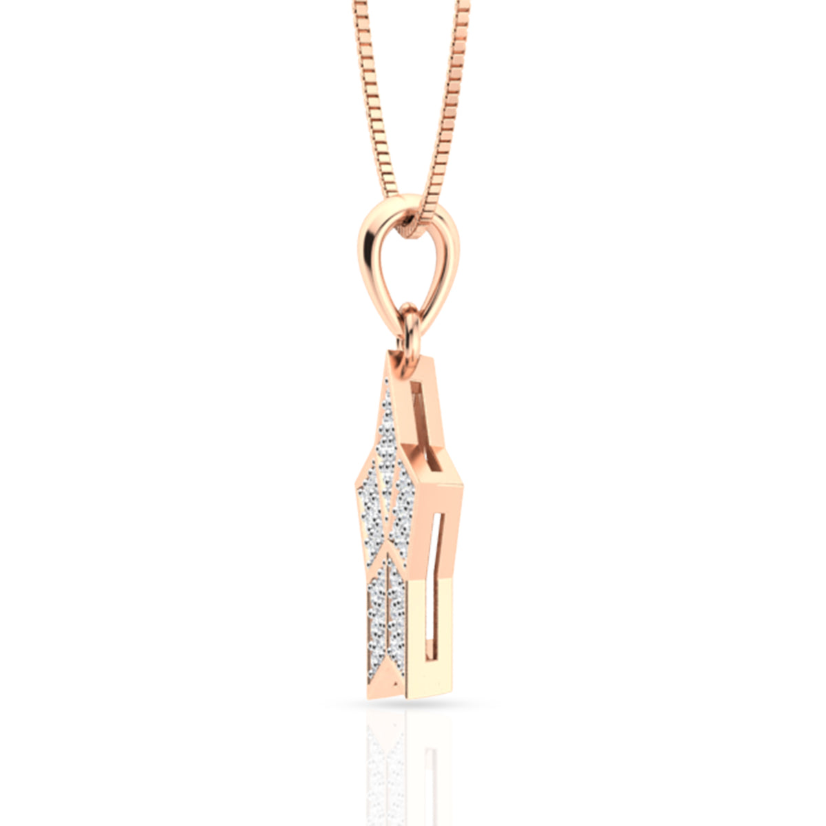 Diamond Star Pendant Set In Silver