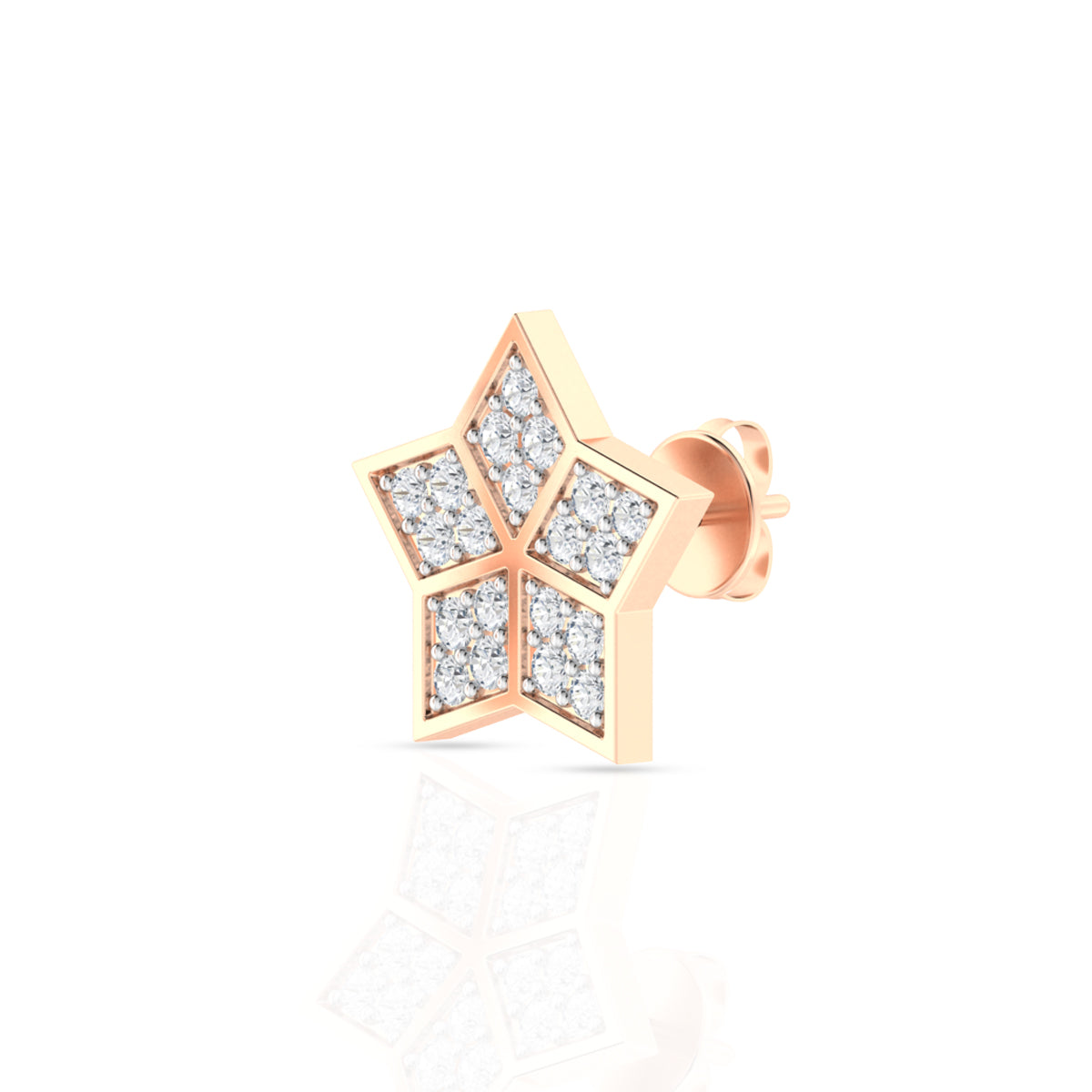 Diamond Star Pendant Set In Silver
