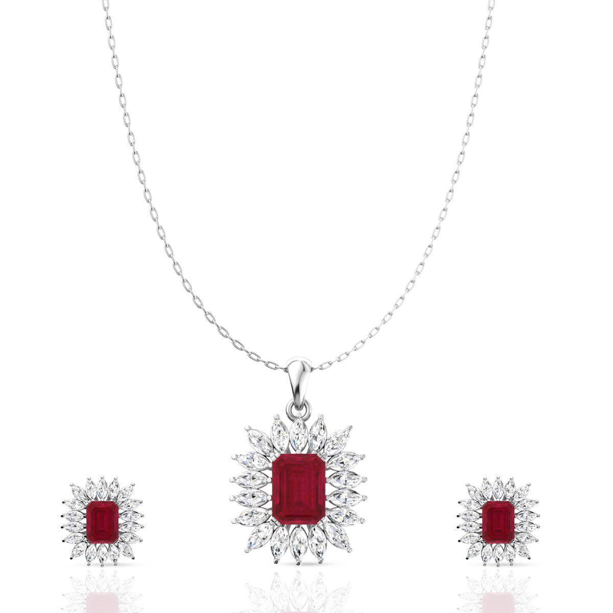 Silver Royal Red Pendant