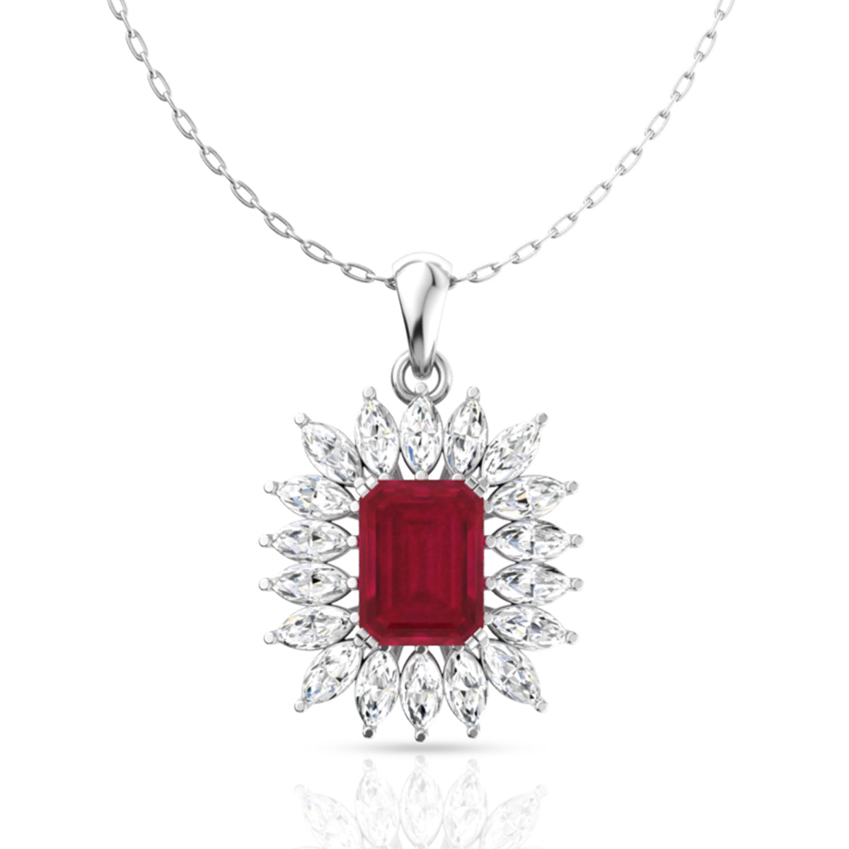 Silver Royal Red Pendant
