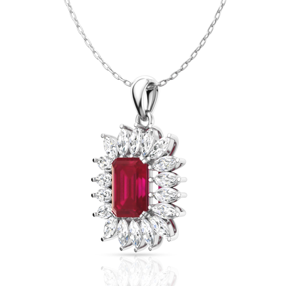 Silver Royal Red Pendant