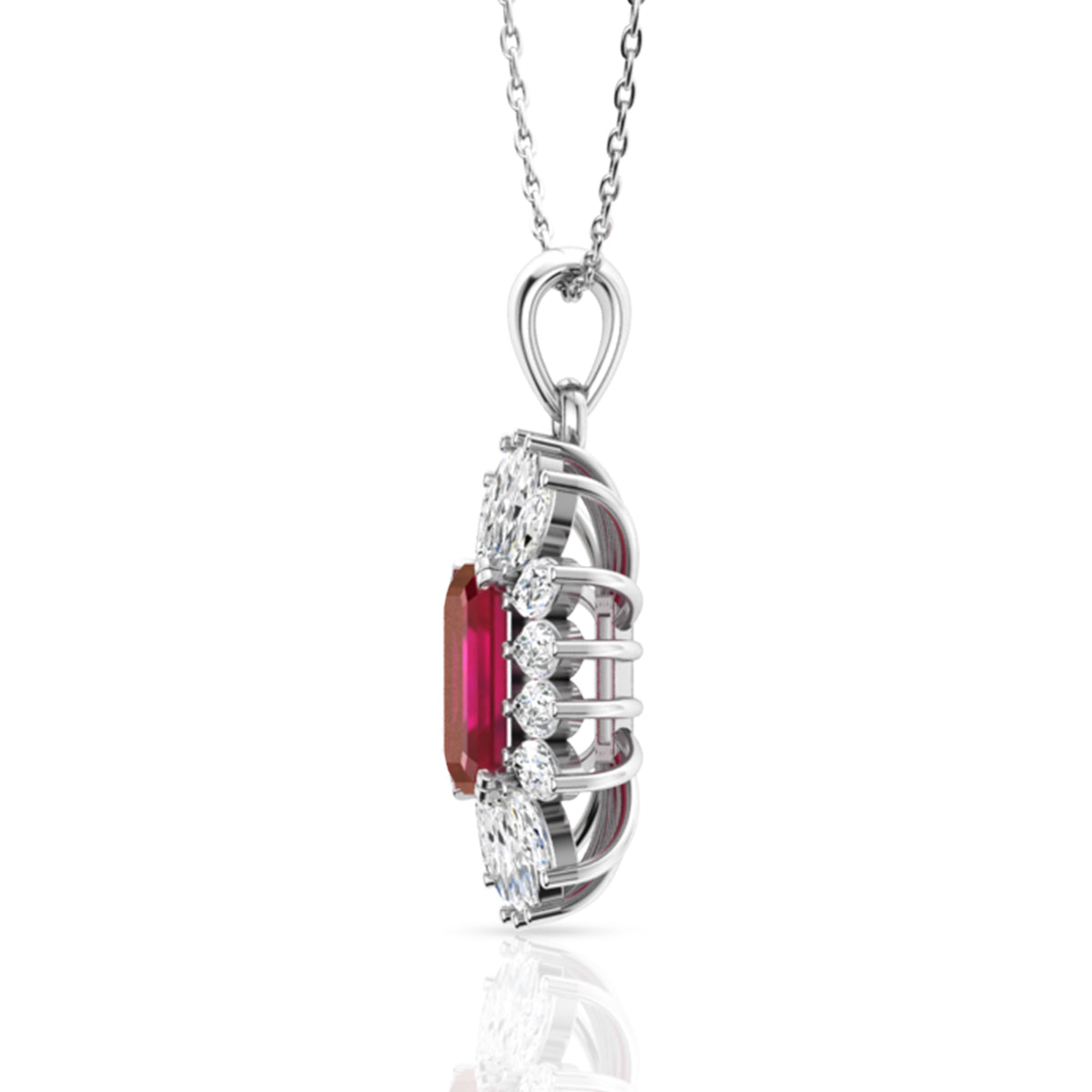 Silver Royal Red Pendant