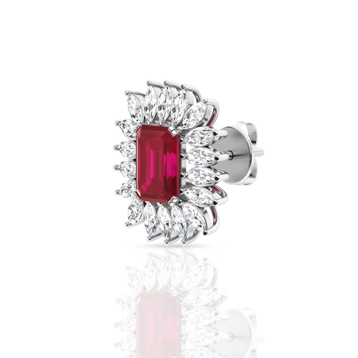 Silver Royal Red Pendant