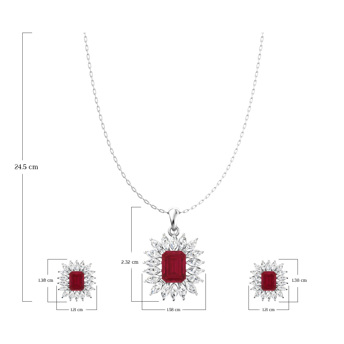 Silver Royal Red Pendant