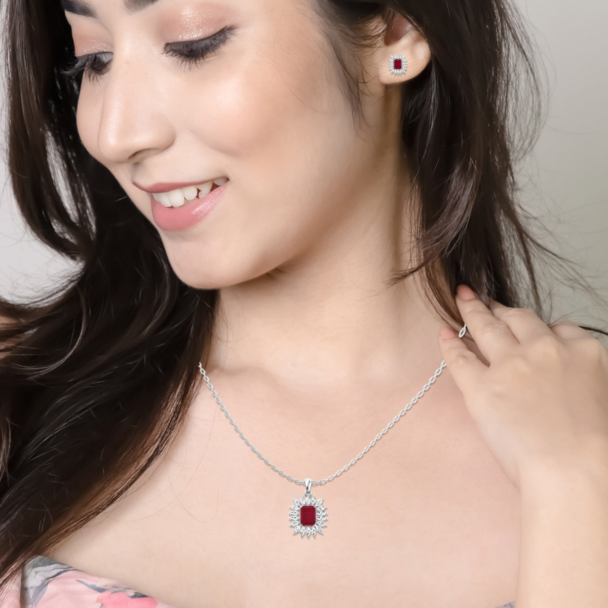 Silver Royal Red Pendant